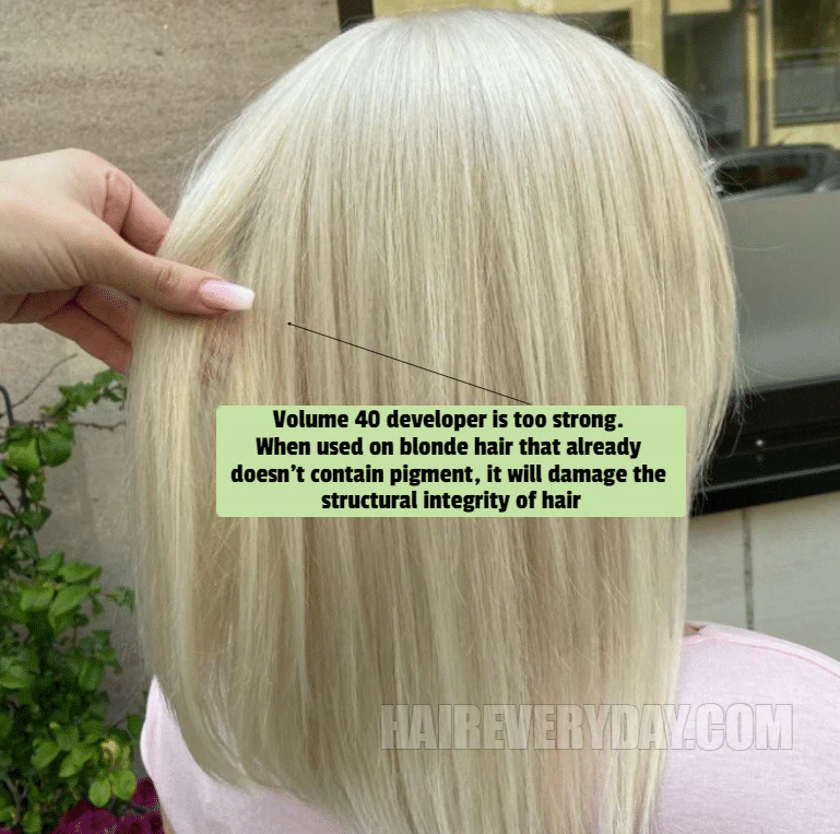 Effects Of 40 Volume Developer On Blonde Hair | Is It Good Or Too ...