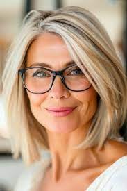 65 Chic Hairstyles for Women Over 50 with Glasses