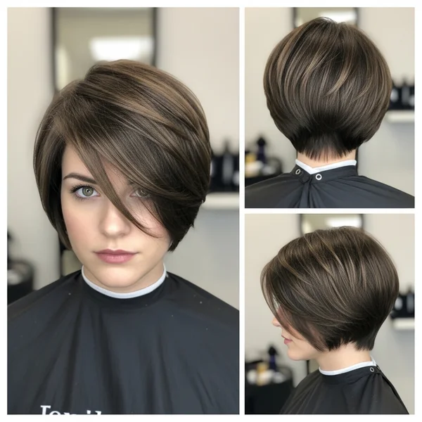 Inverted Bob Hairstyles Short Stacked