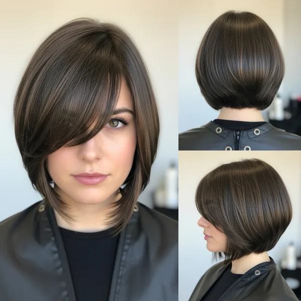 Inverted Bob Hairstyles with Bangs