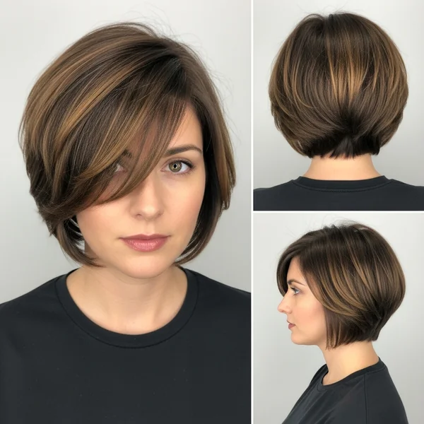 Inverted Bob Pixie Haircut
