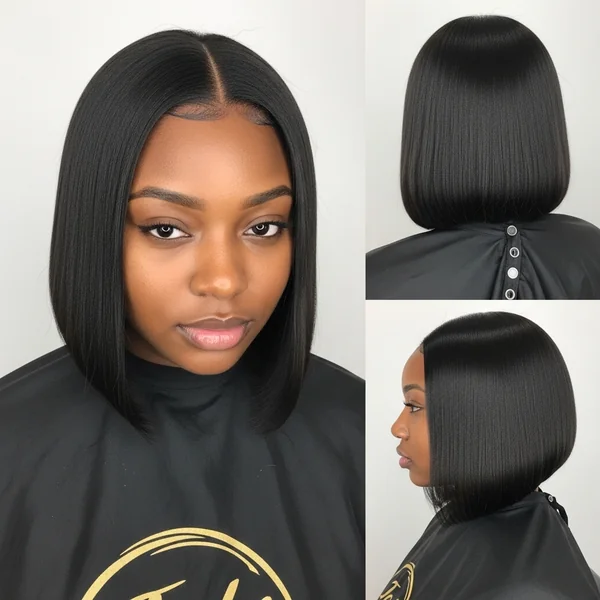 italian bob haircut black woman