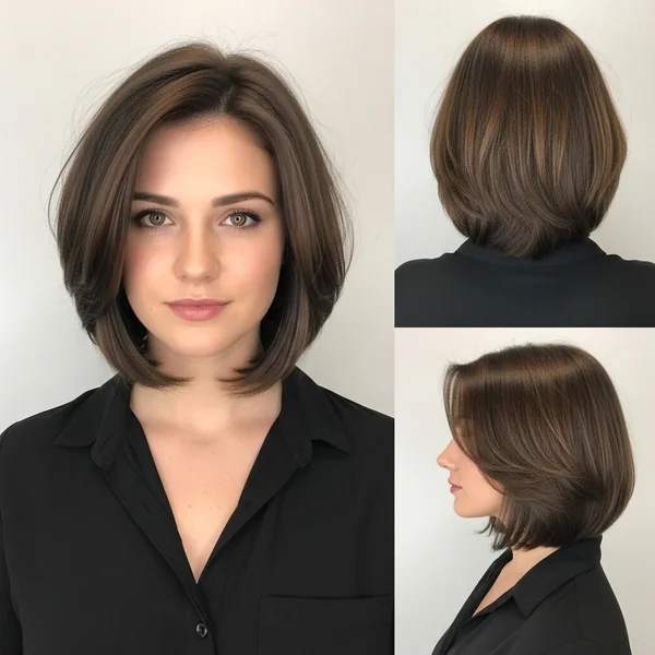 Layered Bob Hairstyles For Round Face