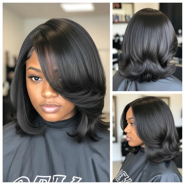 Layered Bob Hairstyles Shoulder Length Black Women