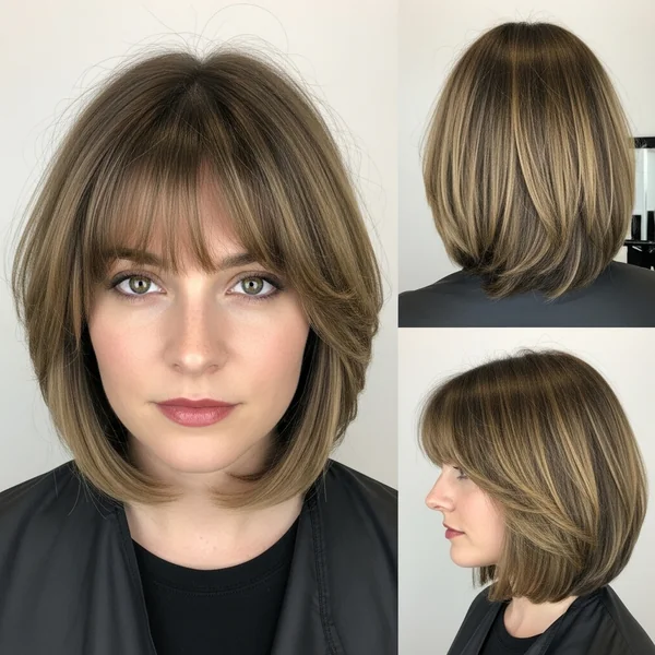 Layered Bob Hairstyles With Fringe