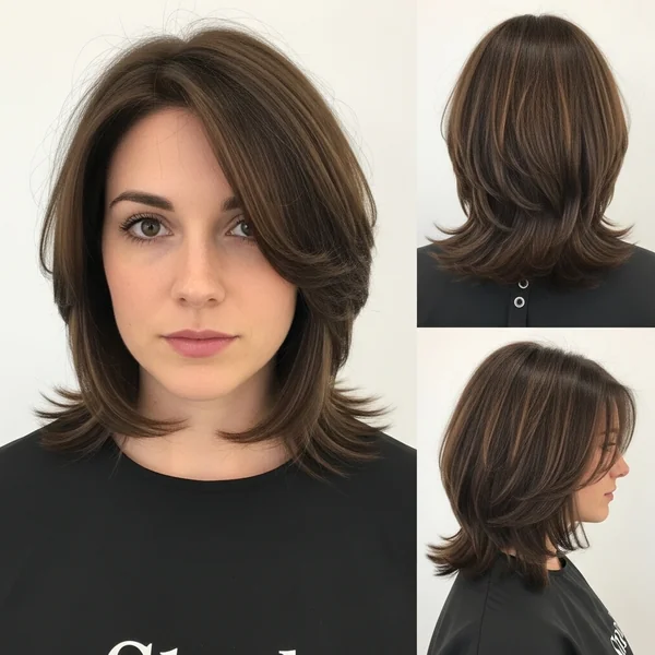 layered stacked bob haircut