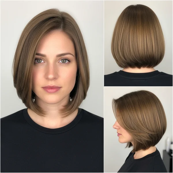 Light Brown Bob Haircut