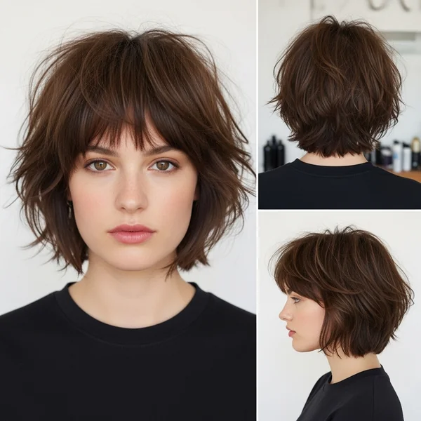 Lisa Rinna Medium Short Shag Hairstyles