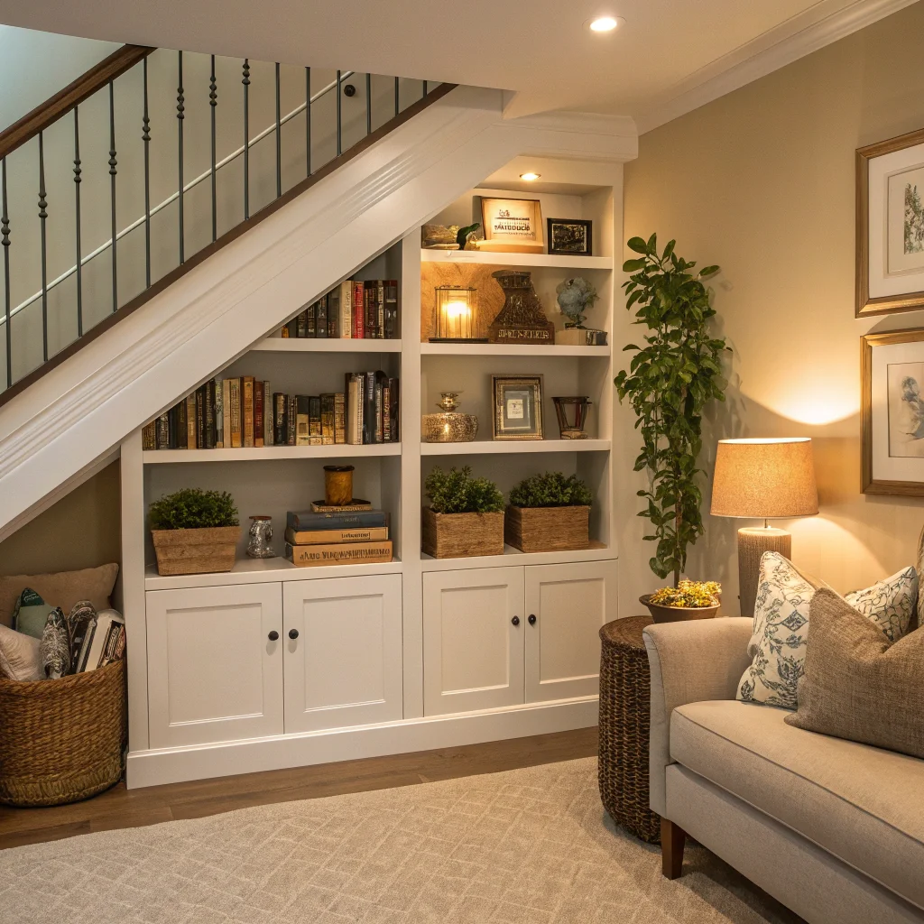 Under-Stair or Corner Shelving