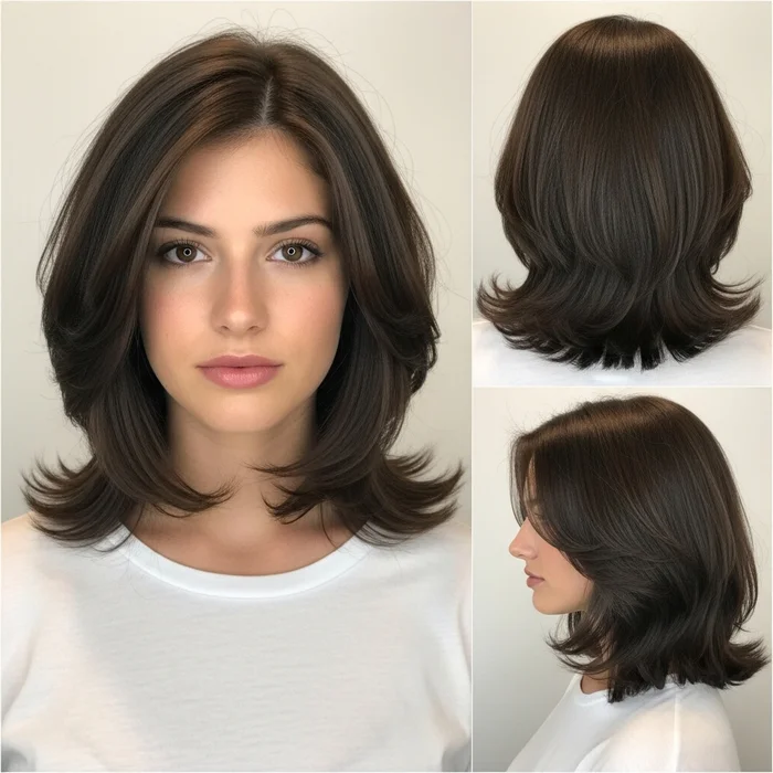 long bob haircuts for thick hair shoulder length medium layered