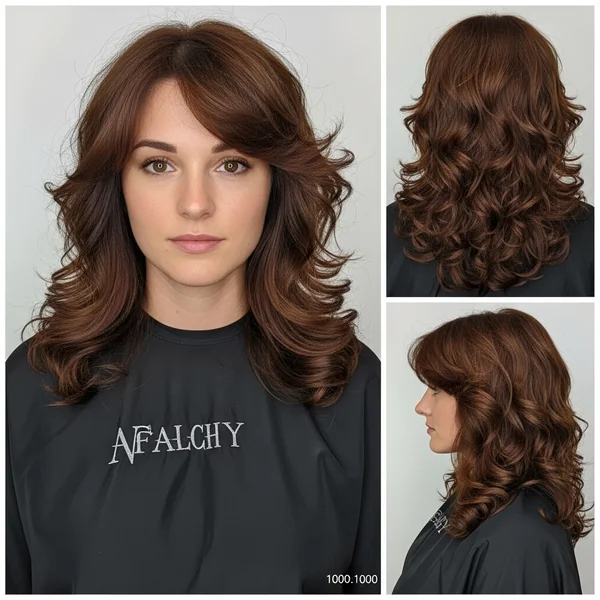Long Butterfly Haircut Curly Hair