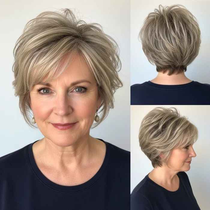 Long Pixie Haircut Messy