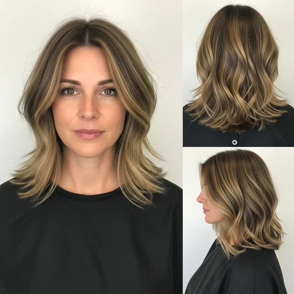 Long Bob Hairstyles For Thick Hair Wavy