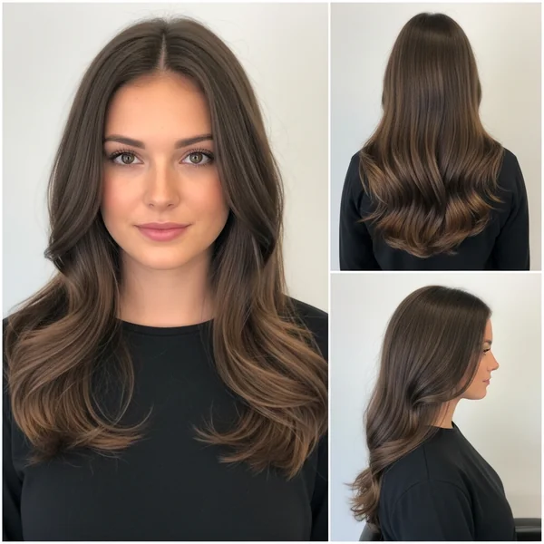 long brown hair wedding hairstyles