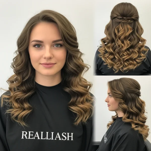 long curly hairstyles for wedding