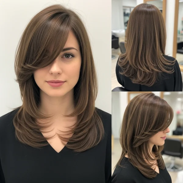 Long Hair With Soft Side Bangs