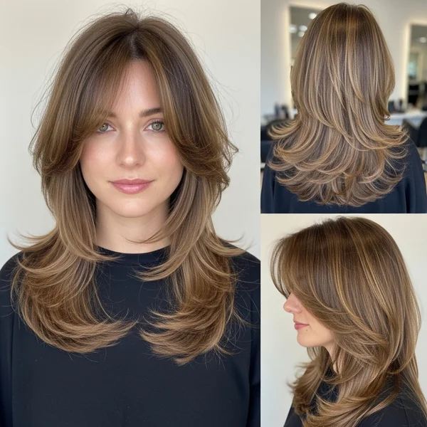 Long Layered Hair With Wispy Bangs