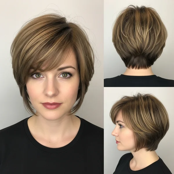 Long Pixie Bob Haircut For Round Faces