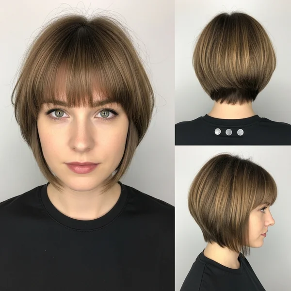 Long Pixie Bob Haircut With Bangs