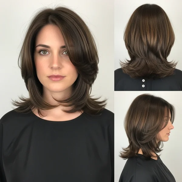 long stacked bob haircut shoulder length