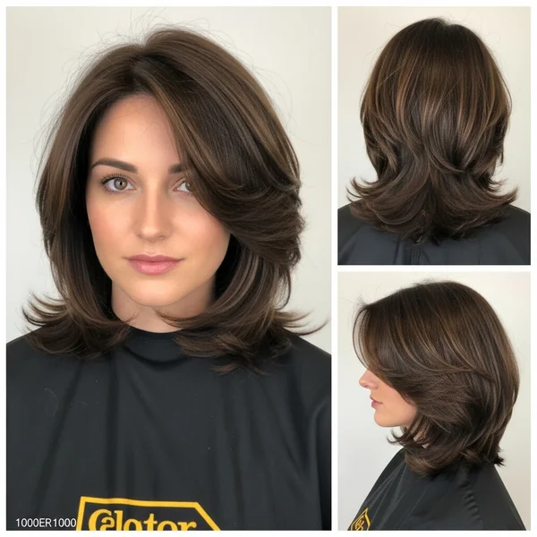 Long Stacked Bob Haircut Shoulder Length