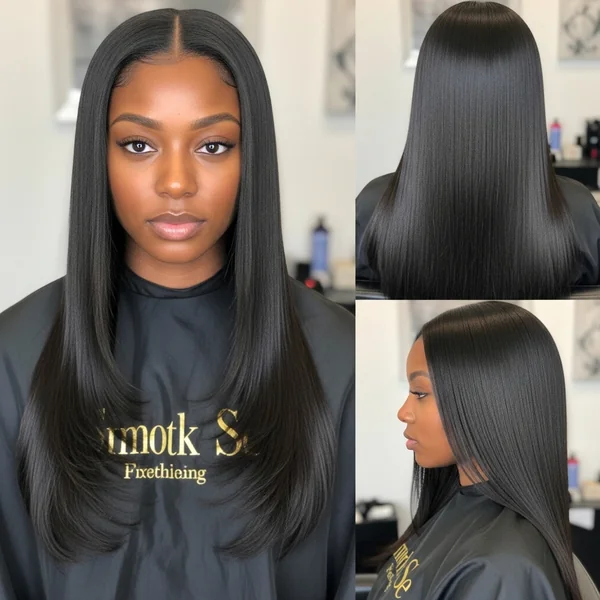 Long Straight Hairstyles For Black Women