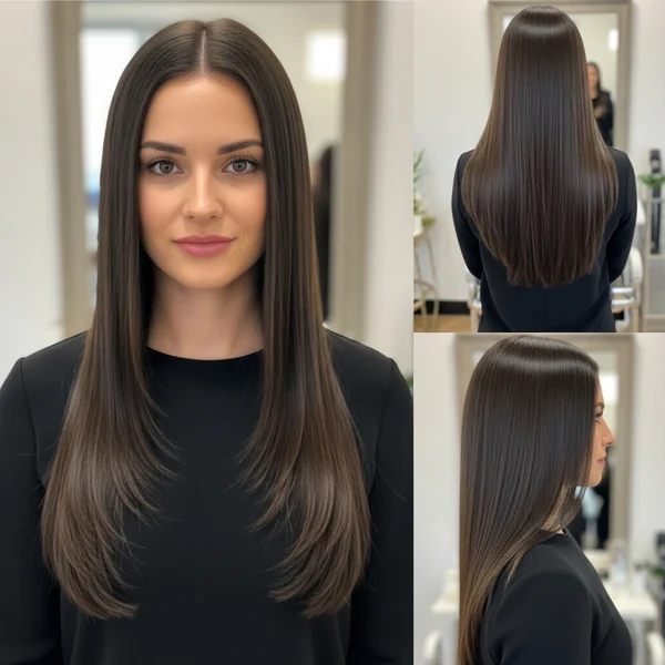 Long Straight Hairstyles For Wedding