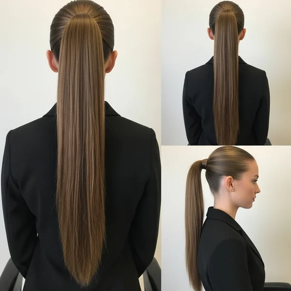 Long Straight Ponytail Hairstyles