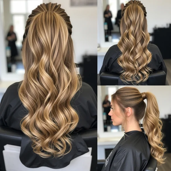 Long Wavy Ponytail Hairstyles