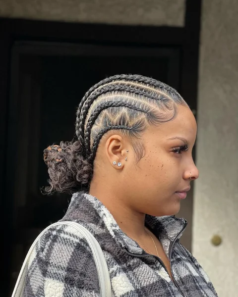 Loose Romantic Low Bun with Twisted Side Detail
