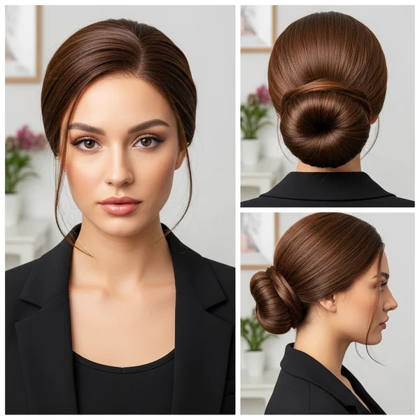 Low Bun Prom Hairstyles Wig