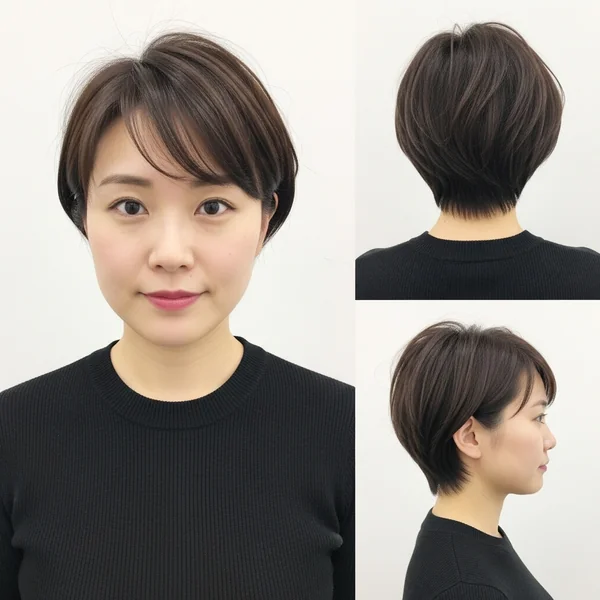 Low Maintenance Short Haircut Asian