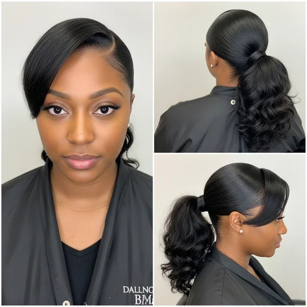 Low Ponytail Hairstyles for Black Women
