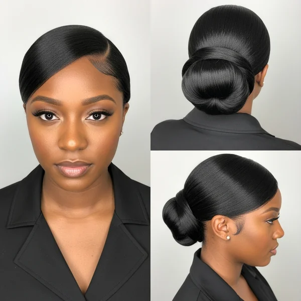 Low Bun Hairstyles For Black Women