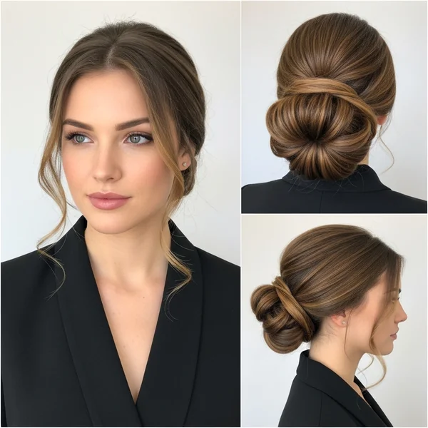 Low Bun Hairstyles For Long Hair