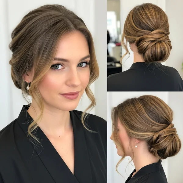 Low Bun Hairstyles Wedding