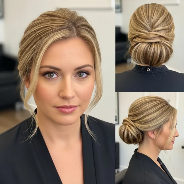 Low Bun Hairstyles Wedding