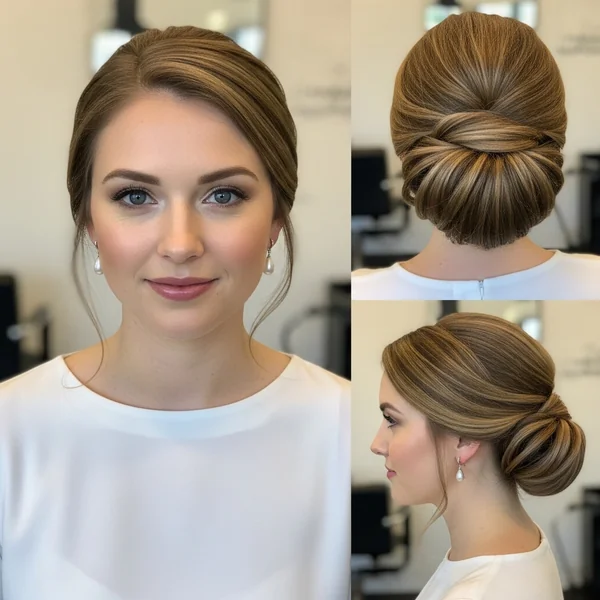 Low Bun Hairstyles Wedding