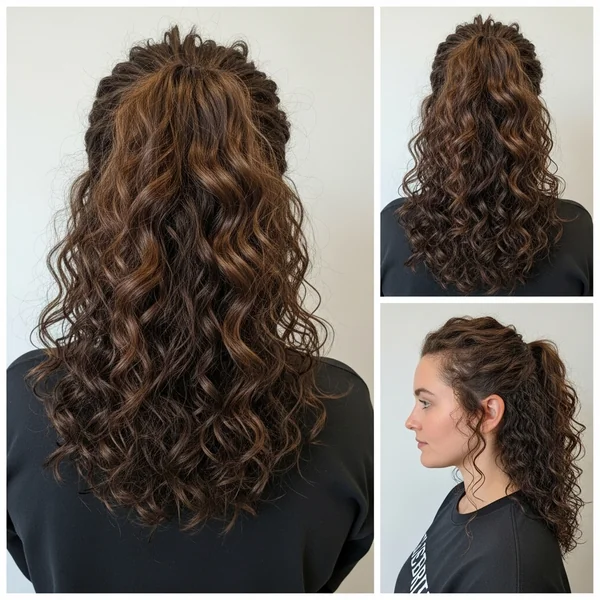 Low Curly Ponytail