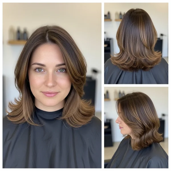 Low Maintenance Haircut for Round Face