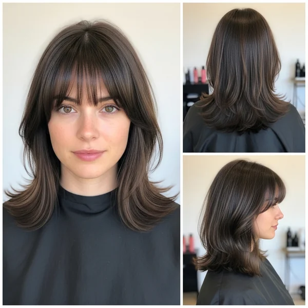 Low Maintenance Haircut with Bangs