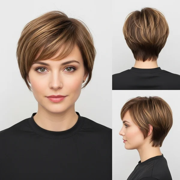 Low Maintenance Pixie Bob Haircut