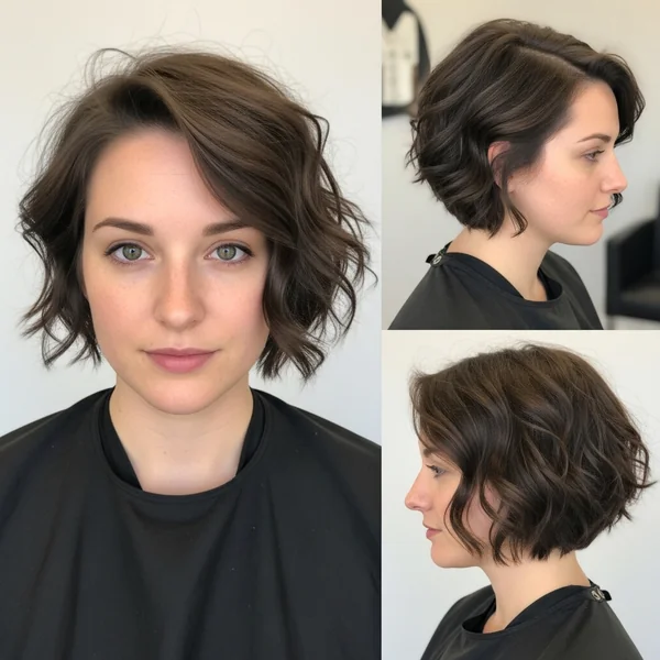 Low Maintenance Short Haircuts for Thick Wavy Hair