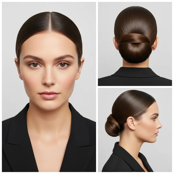 Low Slick Bun Hairstyles