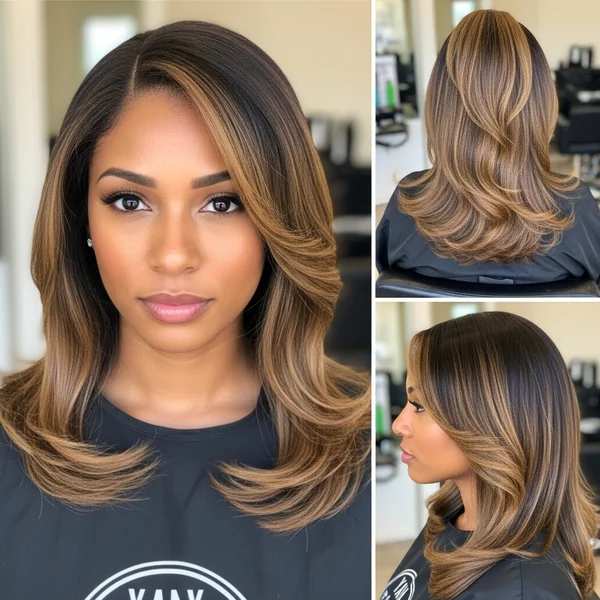 Low Swoop Ponytail Weave Hairstyles