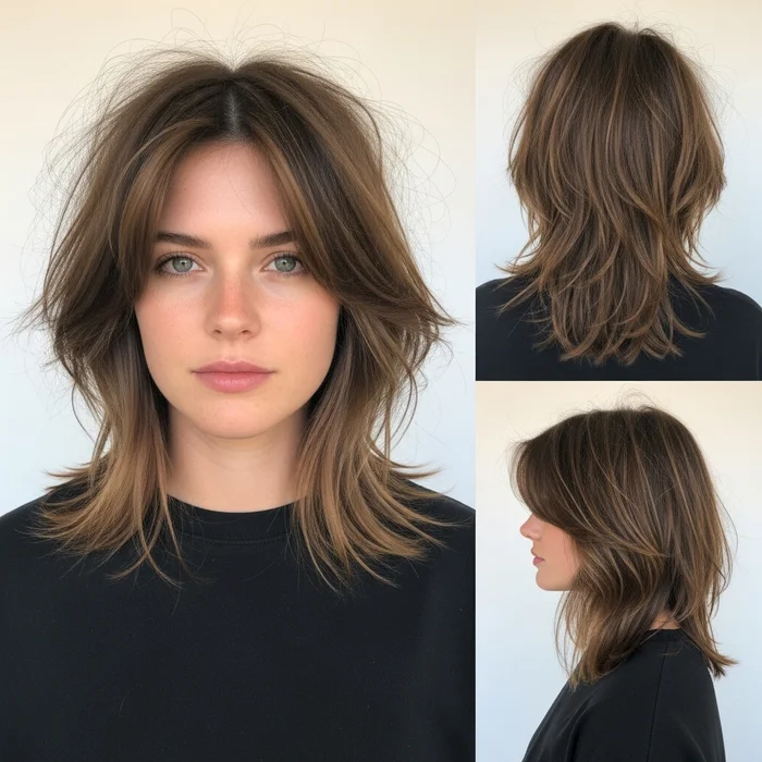 medium length shaggy layered haircuts