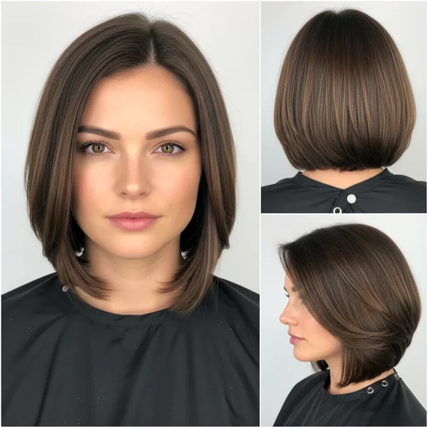 Medium Brown Bob Haircut