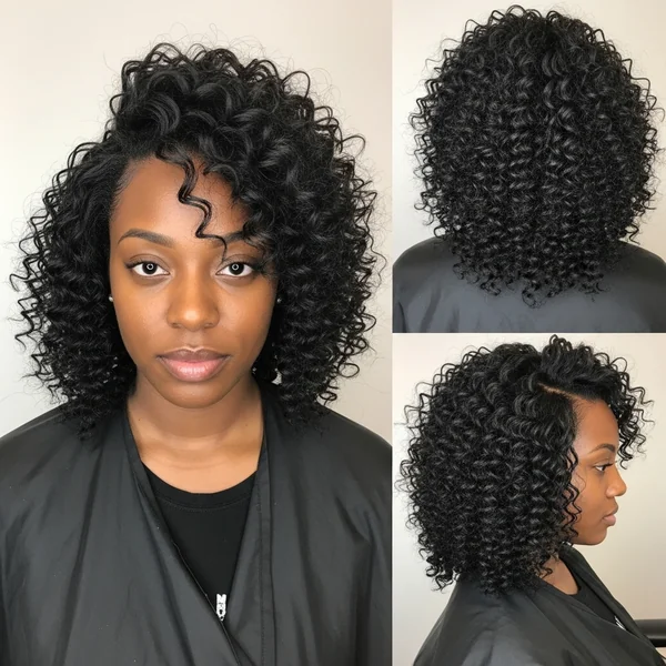 medium curly hairstyles for black women