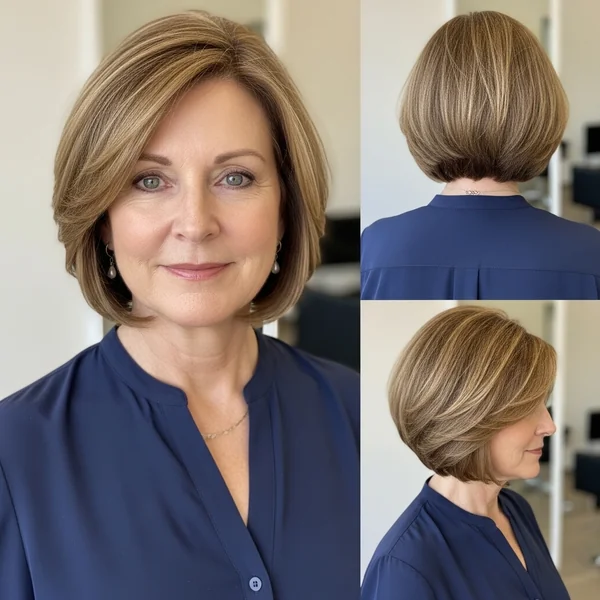 Medium Length Bob Haircuts For Women Over 50