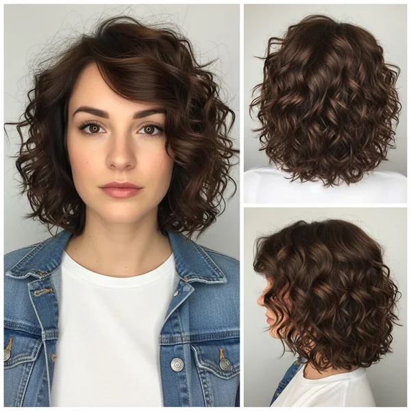 Medium Length Curly Bob Hairstyles